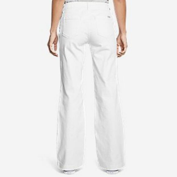 EDDIE BAUER Curvy Denim Jeans in White.Size Various - Picture 3 of 14